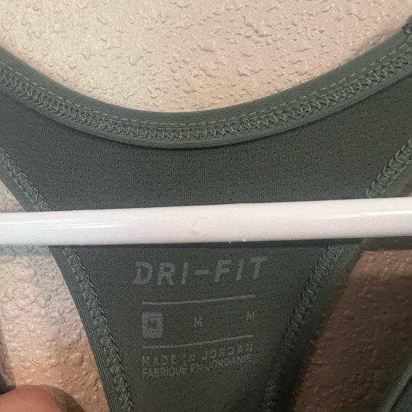 Army Green Nike Racerback Tank Top - Picture 3 of 3